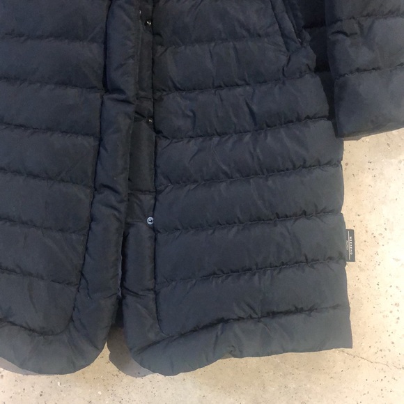 Weekend MaxMara Galosce Navy Faux-Fur-Trim Quilted Down Jacket - Picture 5 of 11